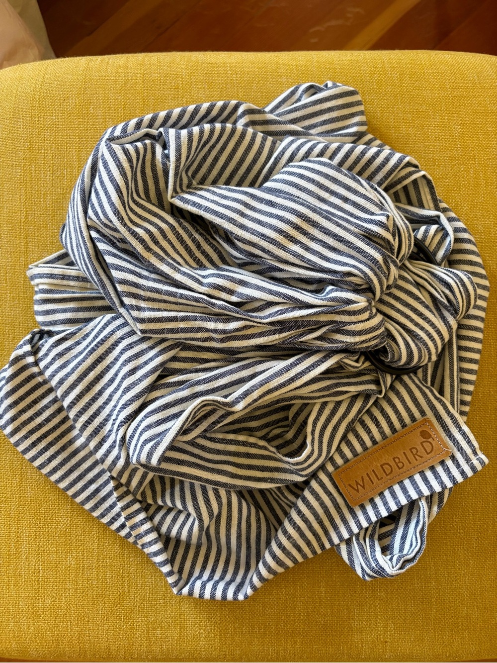 WildBird Grey & White Striped Ring Sling